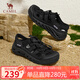 駱駝（CAMEL）溯溪鞋女戶(hù)外舒適透氣涉水丑萌涼鞋 L25M076026 黑色 38 