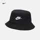 耐克（NIKE）官方APEX水洗漁夫運(yùn)動帽秋季純棉復(fù)古刺繡個(gè)性柔軟FB5381 010黑/白 S