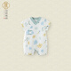 漢宮優(yōu)品寶寶短袖夏裝中國風(fēng)衣服夏季薄款哈衣爬服新生兒外出服嬰兒衣服 文房四寶 73cm