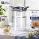 玻紳士水桶純凈水桶飲水機桶家用玻璃水桶儲水用純凈水桶大容量功夫茶儲 帶硅膠軟管【2-4人使用】8L