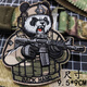 戰術(shù)魈中國戰術(shù)熊貓臂章軍迷士氣章 Q版武器魔術(shù)貼章戶(hù)外背包貼反光徽章 戰術(shù)熊貓 9.5*9CM