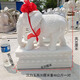 舟可渡石雕大象一對(duì)漢白玉青石頭石象家用看門鎮(zhèn)宅招財(cái)別墅公司門口擺件 漢白玉高度30厘米一對(duì)