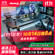 戟創(chuàng  )AGKey-鈦戟S3電競桌臺式電腦桌實(shí)木家用書(shū)桌可裝機械臂碳纖維 【S3黑碳纖維紋】ENF級環(huán)保 160*75*75cm 二段分板