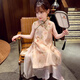 G.DUCKKIDS童裝漢服女童連衣裙夏季2024新款中國風(fēng)唐裝兒童旗袍公主裙女夏裝 圖片色 140 (建議130cm 10-11歲左右)cm