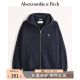 ABERCROMBIE & FITCH男装女装情侣装 复古外套小麋鹿拉链连帽美式风卫衣 330103-1 海军蓝 L (180/108A)