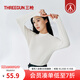 三槍?zhuān)═HREEGUN）半高領(lǐng)基礎打底衣女士新疆棉長(cháng)絨棉羅紋秋冬純色內搭長(cháng)袖女打底衫 米白 L