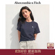 Abercrombie & Fitch【百搭修身】經(jīng)典小麋鹿圖案女裝25夏季圓領(lǐng)短袖T恤139-5759 海軍藍 XS (160/84A)