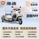 雅迪m9雅迪冠能八嘎偏三輪電動(dòng)車(chē)電瓶代步侉子續航強動(dòng)力接孩子旅行版 冠能M9瓦松綠+石墨烯鉛酸38A 60V