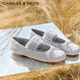 CHARLES&KEITH25冬新品平底蝴蝶結瑪麗珍鞋芭蕾舞鞋新年禮物送女友CK1-70920211 Light Grey淺灰色 39 （250）