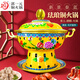 郭一元新景泰藍(lán)琺瑯雙耳老北京小火鍋單人酒精環(huán)保油銅火鍋加厚雙人火鍋 黃底花開(kāi)富貴黃銅內(nèi)膽1-2人 22cm