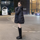 絲柏舍簡(jiǎn)約風(fēng)羽絨服2025冬季新款女裝寬松款連帽中長(cháng)款上衣