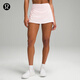 lululemon丨Pace Rival 女士運動(dòng)中腰短裙 速干 芯吸 LW8A78R 草莓奶昔粉 XS /4