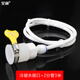 艾潤熱水器冷凝水排水管轉(zhuǎn)換接頭電天燃?xì)饷簹獬鏊畬?dǎo)流排出小管下水口 熱水器凝水接頭+2分管3米