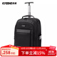 京商（Kyosho）日本拉桿包男雙肩背包多功能行李箱袋書(shū)包超大容量帶輪旅行登機包 黑色 18英寸可登機