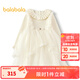 巴拉巴拉（BALABALA）【商場(chǎng)同款】巴拉巴拉女童連衣裙公主網(wǎng)紗裙秋冬2025新款裙子甜美 米白10302 110