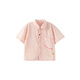 papa爬爬夏季兒童襯衫水洗棉男女寶寶短袖上衣翻領(lǐng)外出百搭休閑潮 粉色 100 cm