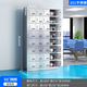 颶驊304不銹鋼柜子儲物柜 工廠(chǎng)多門(mén)鞋柜食堂餐盤(pán)柜員工碗柜餐具物品柜 32門(mén)碗柜201磁吸/鑰匙可選款