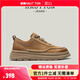 皓頓（HAUT TON）男鞋頭層牛皮戶外復古休閑皮鞋男士工裝板鞋新品潮流休閑鞋子潮鞋 卡其色 42 -適合運動鞋43碼