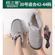 辦公寶電暖鞋充電可行走女男可走暖腳寶插電電熱拖鞋保暖棉拖鞋女 羽絨-灰30（42-44