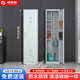 豫南恒304加厚不銹鋼戶(hù)外清潔柜家用保潔工具柜落地陽(yáng)臺拖把收納儲物柜 冷軋鋼單門(mén)高1800 304經(jīng)濟款