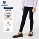 納維凱爾意大利小帆船童裝女童打底褲中大童休閑褲高彈修身運動(dòng)長(cháng)褲 高腰打底褲星耀黑 160
