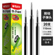 晨光（M&G）文具中性筆原裝替芯按動(dòng)子彈頭/ST頭速干順滑考試辦公簽字筆筆芯開學(xué)必備文具 【0.5黑色】G-5按動(dòng)子彈頭-110mm-20支