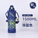 象印日本進口象印保溫杯戶外運動健身兒童學(xué)生大容量水壺1000/1500ML 新款-深藍色1500ml