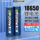 德力普（Delipow）18650鋰電池 3.7V-4.2V大容量充電鋰電池適用強(qiáng)光手電筒/頭燈/航模/小風(fēng)扇/理發(fā)器/電蚊拍/聽(tīng)?wèi)驒C(jī) 2節(jié)18650鋰電池【平頭款】 12775mWh大容量