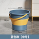 樸聰便攜車(chē)用折疊水桶車(chē)載洗車(chē)桶塑料桶泡腳桶折疊桶拖把桶趕海釣魚(yú)桶 中號深藍6L【可裝10斤水】 多用途折疊水桶