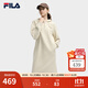 FILA 斐樂(lè )官方連衣裙2025年秋季新品長(cháng)款連帽打底衛衣長(cháng)裙子 麥稈米色-BG L 170/88A/L