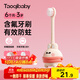 taoqibaby兒童牙刷0到3歲嬰幼兒一歲軟毛寶寶乳牙刷含氟牙刷嬰兒