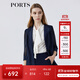 PORTS寶姿春夏新品女裝長(cháng)袖中長(cháng)夾克LM8J043MFQ088 丈青 M (6)