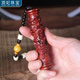 頂妃（DING FEI）紫檀木文玩盤降龍柱手把件實木雕刻裝飾文玩手把飾品把件擺件禮物 龍柱  B08-303