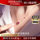 ?？ㄒ?8金K項鏈女紅色寶石吊墜心形項鏈情人節(jié)生日禮物送老婆送 18金K紅寶石愛心項鏈