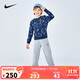 NIKE3BRAND 耐克童裝男女童圓領(lǐng)衛衣+長(cháng)褲2件套2025春季兒童套裝