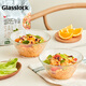GLASSLOCK蓋朗韓國進(jìn)口家用鋼化玻璃餐具餐盤(pán)沙拉碗盤(pán)子飯碗套裝