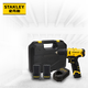 史丹利（STANLEY）12V充電式手電鉆電動(dòng)螺絲刀鋰電沖擊鉆雙電+小黑盒工具箱SCH10D2K