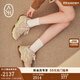 ASH女鞋2025新款拼色Addict老爹鞋潮流厚底增高復(fù)古休閑運(yùn)動(dòng)鞋 淺卡其色 37
