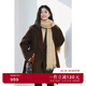 詩(shī)凡黎（'SEIFINI）詩(shī)凡黎學(xué)院風(fēng)毛呢外套2024年秋冬通勤寬松外套優(yōu)雅氣質(zhì)千金感大衣 咖啡 L 115-130斤 衣長(cháng)81cm