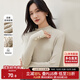 尚都比拉半高領(lǐng)長(cháng)袖針織衫女春季洋氣基礎款顯瘦內搭上衣 杏色 XL 