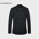 阿瑪尼EMPORIO ARMANI【禮物】EA男裝修身長袖翻領(lǐng)純色襯衫