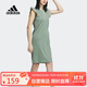 阿迪達斯 （adidas）Neo荷葉袖T恤側邊鏤空休閑裙透氣運動(dòng)裙 IJ6605 XL碼