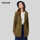 LAFUMA樂(lè )飛葉抓絨衣女 戶(hù)外保暖防風(fēng)中長(cháng)款連帽搖粒絨外套 LFJA3CR66