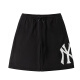 美职棒（MLB）官方男女复古老花系列运动短裤情侣同款24夏季新款休闲裤子SPM014 纽约洋基队/黑色 M 170/76A