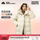 美力城長(cháng)款羽絨服女裝新款90%鵝絨過(guò)膝外套時(shí)尚連帽城市戶(hù)外休閑運動(dòng)風(fēng) 灰色 M