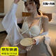 韞舜 內(nèi)衣套裝女 夏季薄款2024無痕防下垂收副乳上托性感文胸 香檳色【文胸+內(nèi)褲/34/75AB】