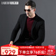 拉博夫時(shí)尚休閑男士西裝帥氣修身抗皺免打理西服商務(wù)單西便西職業(yè)正裝 黑色【抗皺免打理】 46/170/84
