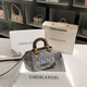 CAEISL & KCIEL官網(wǎng)小&ck2025新款女包小眾原創(chuàng)設(shè)計高級感馬車印花戴妃包手提包 收藏加購+禮盒發(fā)貨