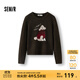 森馬（Semir）毛衣女冬季設計感萌寵提花軟糯上衣2025新款可愛(ài)趣味小眾毛衫 咖色調00355 M