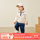 迷你巴拉長(cháng)袖套裝男女童兒童寶寶運動(dòng)學(xué)院風(fēng)衛衣長(cháng)褲分體春【藝術(shù)家聯(lián)名】